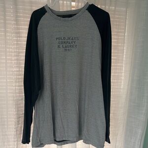 Vintage Ralph Lauren Polo Jeans Gray Men's Shirt